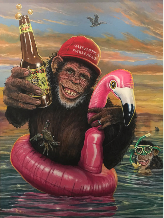 Apeshit America, Oil on Canvas